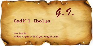 Gaál Ibolya névjegykártya